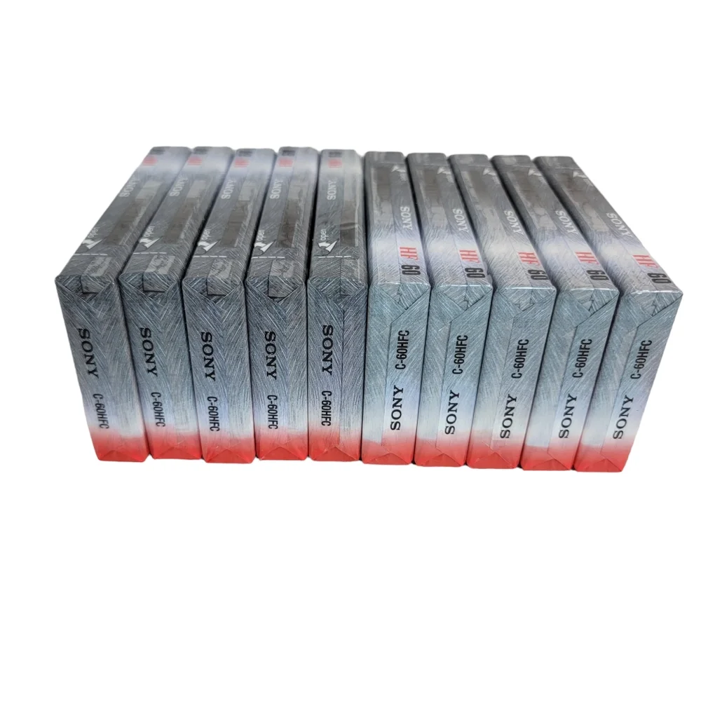 Sony High Fedility Normal Bias Audio Cassettes Blank Media Set of 10 NIP 60 Min